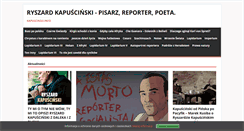 Desktop Screenshot of kapuscinski.info