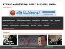 Tablet Screenshot of kapuscinski.info